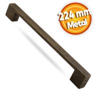 Badem10 Volkan Çekmece Dolap Kapak 224 mm Antik Sarı Metal Kulp