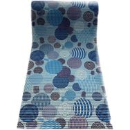 Bademler Halı Aqua Mat Islak Zemin Paspası Puantiyeli Mavi Renk 65x200 cm Banyo Kaydırmaz Yolluk