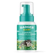 Badger Organik 300 ml Renkli Saç ve Vücut Köpük Bebek Şampuanı