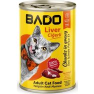 Bado Yetişkin Ciğerli 400 gr Yaş Kedi Mama