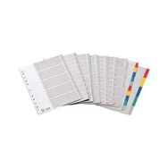 Bafix 1-12 Rakamlı Plastik A4 Seperatör
