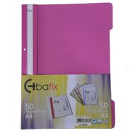 Bafix Plastik Pembe A4 Telli Dosya