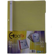 Bafix Plastik Sarı A4 Telli Dosya