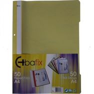 Bafix Plastik XL Sarı A4 Telli Dosya