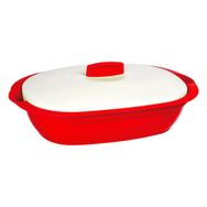 Bager Bellisima Plastik Oval 1500 ml Kırmızı Tencere