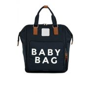 Bagmori Baby Bag Baskılı Lacivert Cepli Anne Bebek Bakım Sırt Çantası
