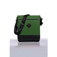 Bagorama ORJIN Yeşil 11 Dikey Postacı Çapraz Askılı Unisex Omuz Çantası