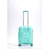 BAGzy Poliplan Mint Kırılmaz Unisex Kabin Boy Valiz