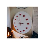 Bahat Ahşap 3D Kalpli Mutfak Ofis Salon 35 cm Camsız Duvar Saati