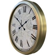 Bahat Eskitme Metal Çerçeveli Salon Ofis Otel 52 cm A41 Duvar Saati