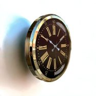 Bahat Gold Metal Çerçeveli Salon Ofis Otel 52 cm A9 Duvar Saati