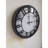 Bahat Siyah Beyaz Mutfak Ofis Salon Otel Plastik 40 cm Duvar Saati