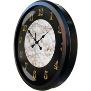 Bahat Siyah Metal Çerçeveli Salon Ofis Otel 52 cm A17 Duvar Saati