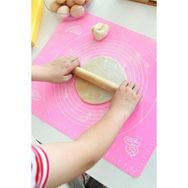 Baker Home Pembe Silikon 65x45 cm Hamur Açma Matı
