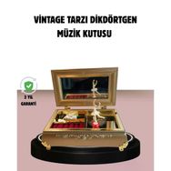 Balerinli Müzikli Piyano Tasarım Kız Çocuk Takı Kutusu