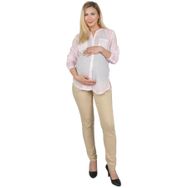 Balins Slim Fit 5 Cepli Micro Ribana Kumaş Bej Renk Hamile Pantolon