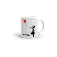 Balonlu Kız Banksy Kırmızı Kupa Bardak