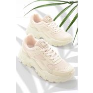 Bambi 09 K018760150 Ekru Kadın Sneaker Ayakkabı