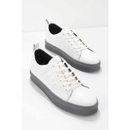 Bambi E01811338103 Beyaz Leather Erkek Sneaker