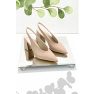 Bambi K01231311209 Bej Kadın Klasik Topuklu Ayakkabı