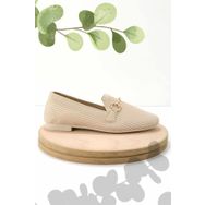 Bambi K01320302082 Triko Bej Kadın Loafer Ayakkabı