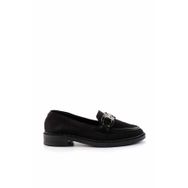 Bambi K01362245682 Siyah Triko Kadın Loafer Ayakkabı