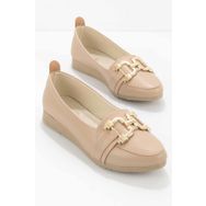 Bambi K01823020309 Nude Kadın Loafer Ayakkabı