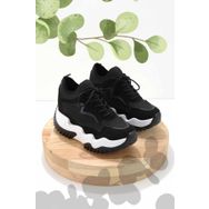 Bambi K01970000617 Siyah Streç Kadın Sneaker
