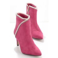 Bambi K02226111202 Fuşya Süet Kadın Bot