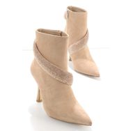 Bambi K02229008502 Süet Bej Kadın Bot