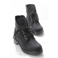 Bambi K02250058001 Siyah Nubuk Kadın Bot