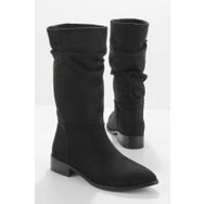 Bambi K02527282802 Siyah Süet Kadın Bot