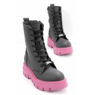 Bambi K02538014409 Mat Siyah Kadın Bot