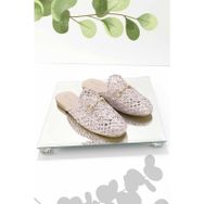 Bambi K04292766916 Bej Örgü Kadın Terlik