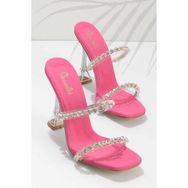 Bambi K04527951538 Mat Saten Fuşya Kadın Terlik