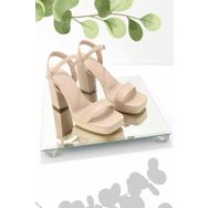 Bambi K05215161409 Vizon Kadın Klasik Topuklu Ayakkabı