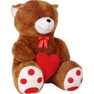 Bambi Oturan Kalpli Ayı 95 cm Kahve Peluş Oyuncak