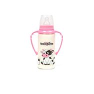 Bambino 125 ml Pembe Kulplu Cam Biberon