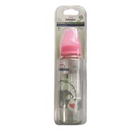 Bambino B012 Pembe 225 ml Fil Figürlü Cam Biberon