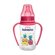 Bambino B065 150 ml Kırmızı Natural PP Kulplu Biberon