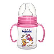 Bambino Geniş Ağızlı Kulplu Pembe 150 ml PP Biberon