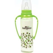 Bambino Kulplu Yeşil 225 ml Cam Biberon