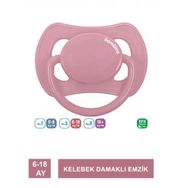 Bambino P2473 Kelebek Damaklı 6-18 Ay Pembe Emzik