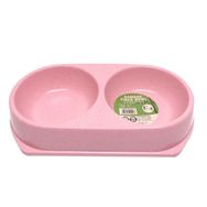 Bamboo Pembe 450 ML İkili Mama ve Su Kabı BO-3037Z x 2