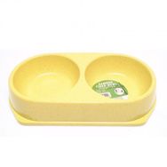 Bamboo Sarı 450 ML İkili Mama ve Su Kabı BO-3037Z x 2