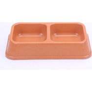 Bamboo Turuncu 670 ML İkili Mama ve Su Kabı BO-3027Z x 2