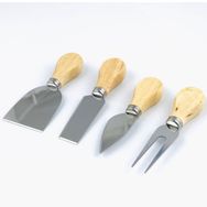 Bambu Saplı Çelik 4 Parça Bıçak Takımı