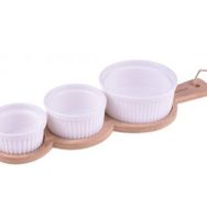 Bambum B1570 4 Parça Yedda Bambu Altlıklı Tadım Kasesi