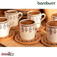 Bambum Dibek 6 Kişilik Kahve Fincan Takım