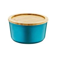 Bambum Slalom Bambu Kapaklı Granit 12 cm Mavi Saklama Kabı